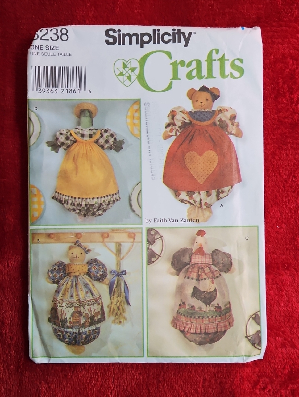 Simplicity Crafts Plastic Bag Holder Pattern Used